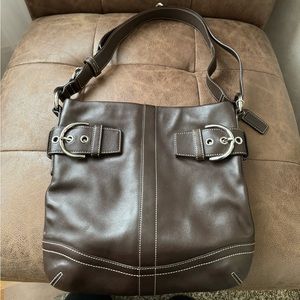 Coach Brown Leather Crossbody Purse